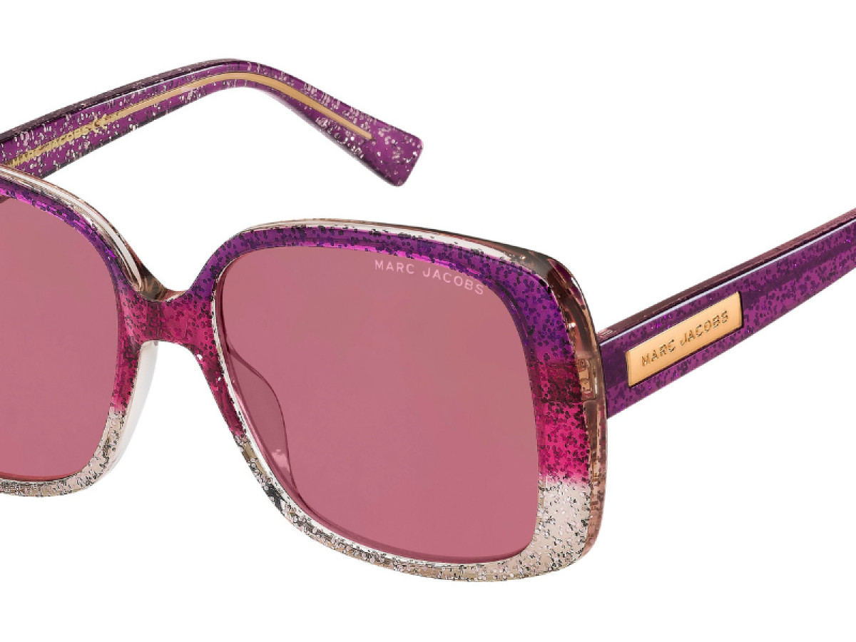 Sunčane naočale Marc Jacobs MARC 423/S S04 554S: Boja: Glitter Violet Pink, Veličina: 55-17-140, Spol: ženske, Materijal: acetat