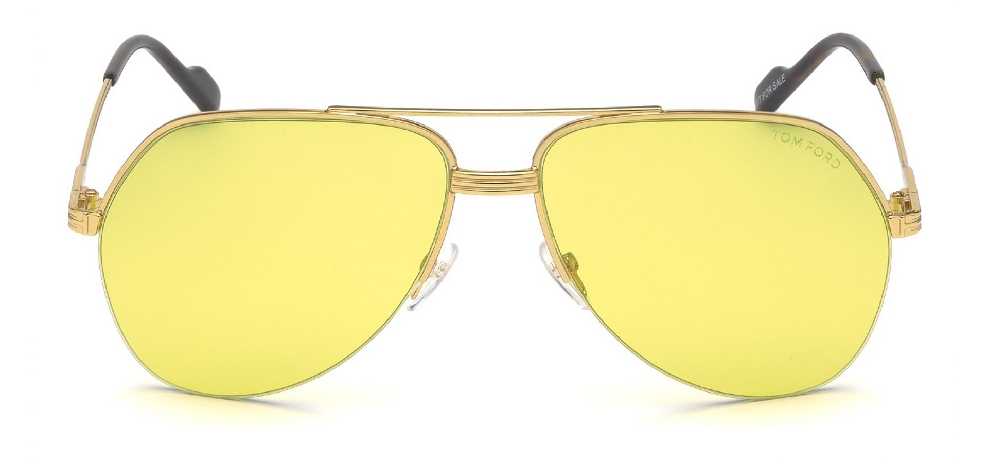 Sunčane naočale Tom Ford TOM FORD 0644: Boja: Yellow, Veličina: 52-15-140, Spol: ženske, Materijal: metal