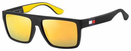 Sunčane naočale Tommy Hilfiger TH 1605/S: Boja: Black Yellow, Veličina: 56-16-140, Spol: muške, Materijal: poliamid, Vrsta leće: nepolarizirane