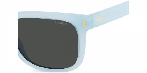 Sunčane naočale Polaroid PLD 6191/S MVU 54M9: Boja: Azure, Veličina: 54-18-145, Spol: unisex, Materijal: polikarbonat, Vrsta leće: polarizirane