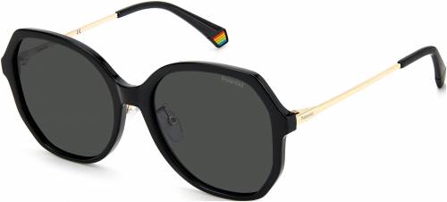 Sunčane naočale Polaroid POLAROID 6177/G/S: Boja: Black, Veličina: 57, Spol: ženske, Materijal: acetat