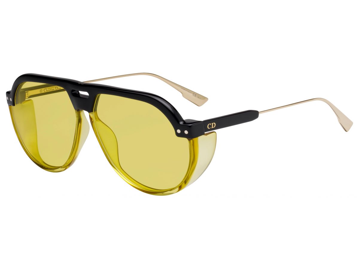 Sunčane naočale Christian Dior DIOR CLUB3: Boja: Black Yellow, Veličina: 61/12/145, Spol: unisex, Materijal: acetat