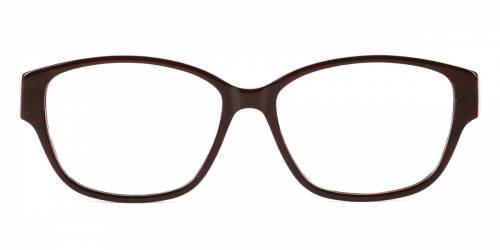 Dioptrijske naočale Ghetaldus NAOČALE ZA RAČUNALO GHD108: Boja: Dark Red Brown White, Veličina: 54/15/140, Spol: ženske, Materijal: acetat