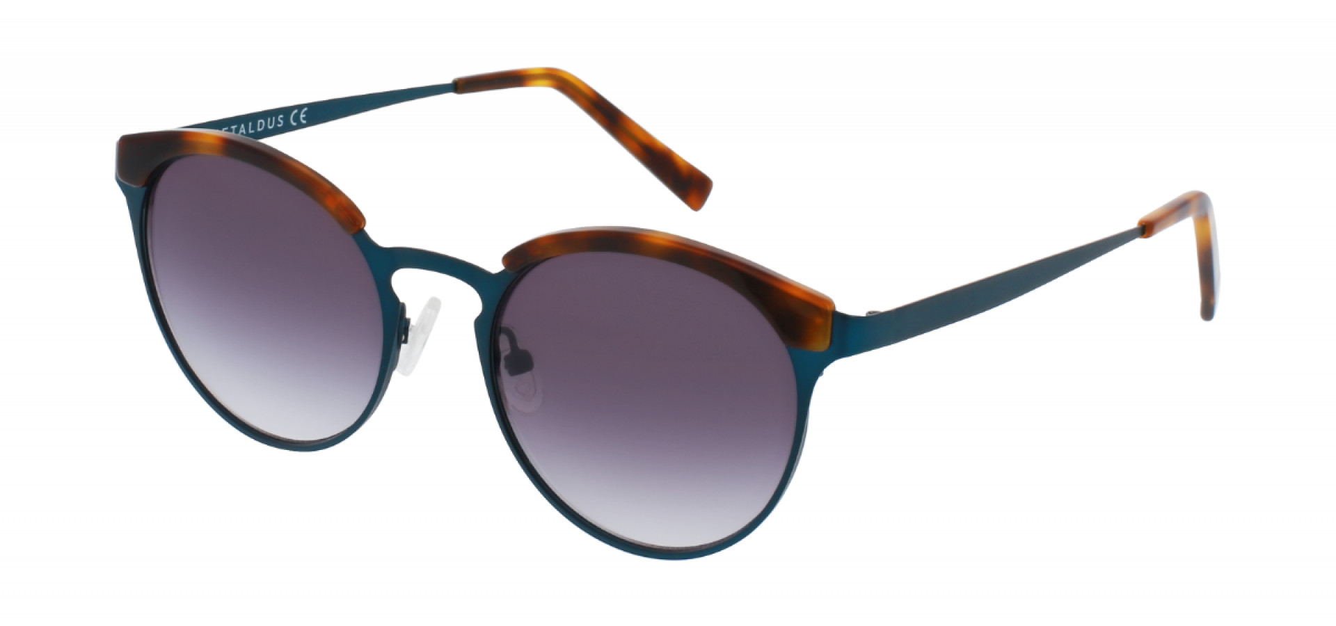 Sunčane naočale Ghetaldus GHS-W123-3: Boja: Havana/Blue, Veličina: 50-18-140, Spol: ženske, Materijal: metal, Vrsta leće: nepolarizirane