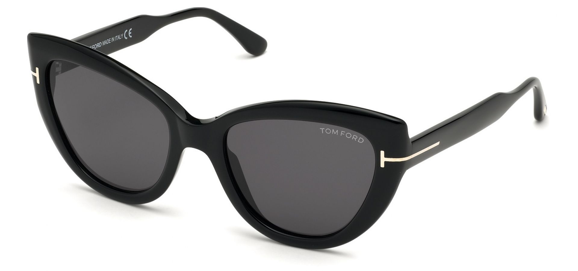 Sunčane naočale Tom Ford FT0762: Boja: Gloss Black, Veličina: 55-20-140, Spol: ženske, Materijal: acetat