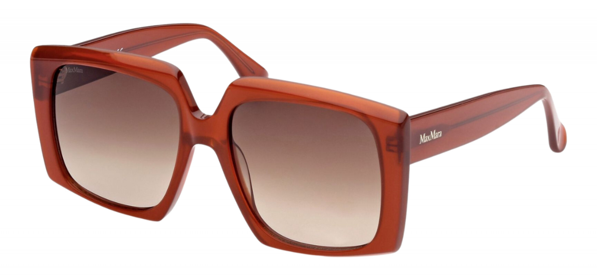 Sunčane naočale Max Mara MM0024 56 44F: Boja: Orange, Veličina: 56-17-145, Spol: ženske, Materijal: acetat