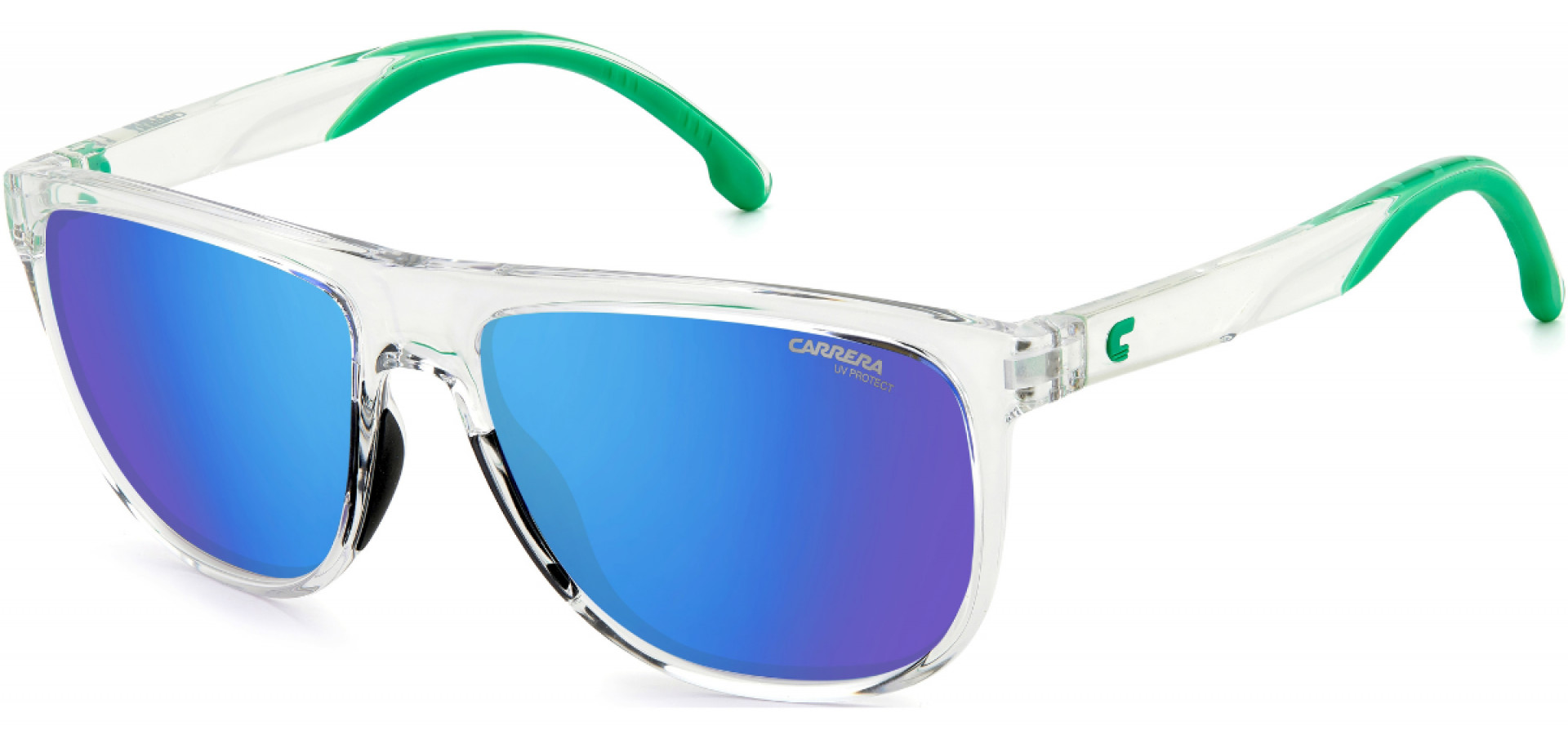 Sunčane naočale Carrera CARRERA 8059/S 0OX 58Z9: Boja: Crystal Green, Veličina: 58-16-145, Spol: muške, Materijal: acetat