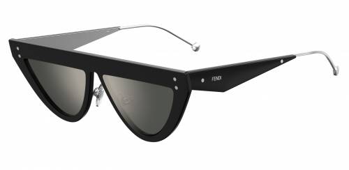 Sunčane naočale Fendi FF 0371/S: Boja: Black Grey, Veličina: 53/14/145, Spol: ženske, Materijal: acetat, Vrsta leće: zrcalne