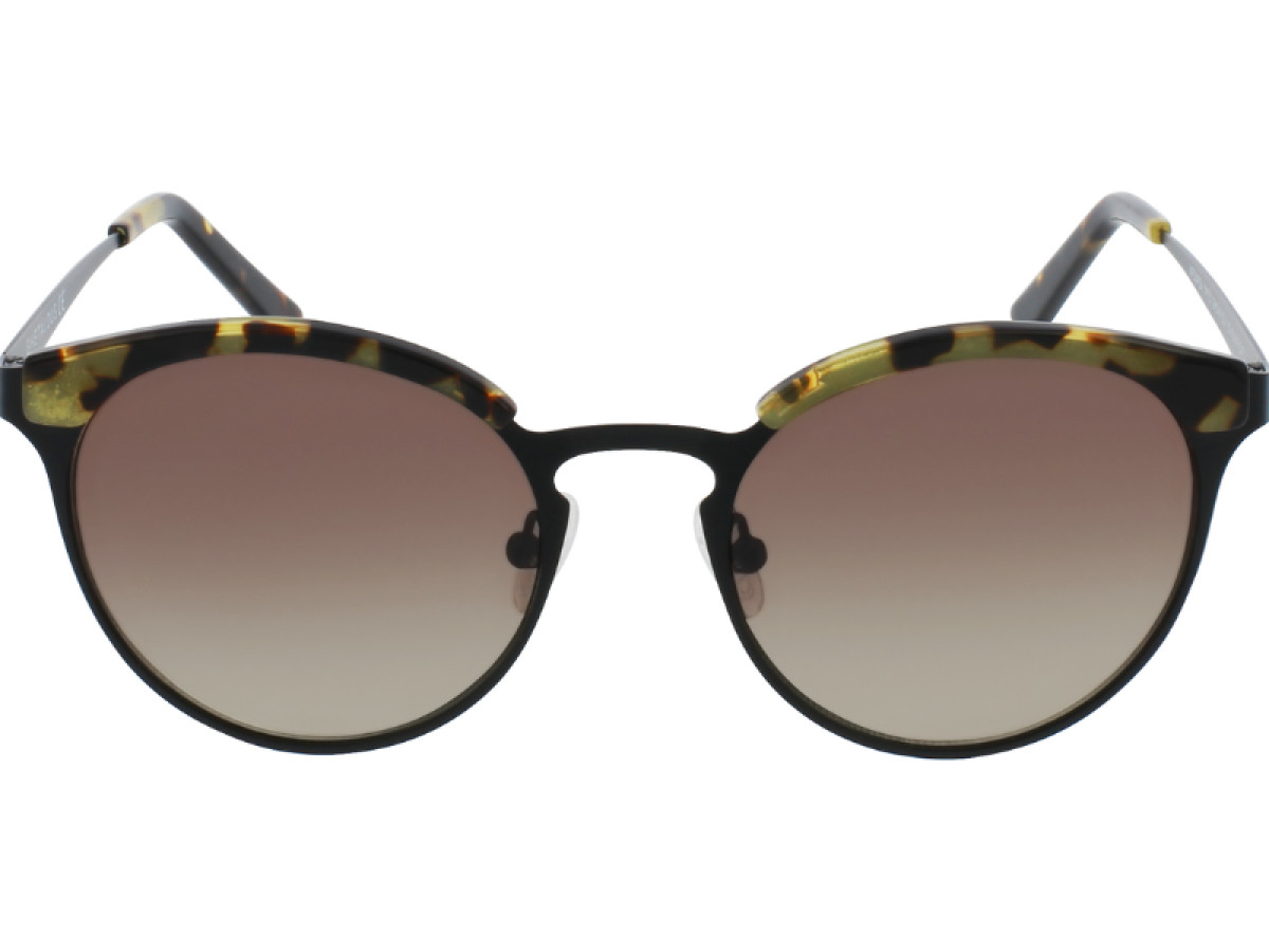 Sunčane naočale Ghetaldus GHS-W123-1: Boja: Black/Black Havana, Veličina: 50-18-140, Spol: ženske, Materijal: metal, Vrsta leće: nepolarizirane