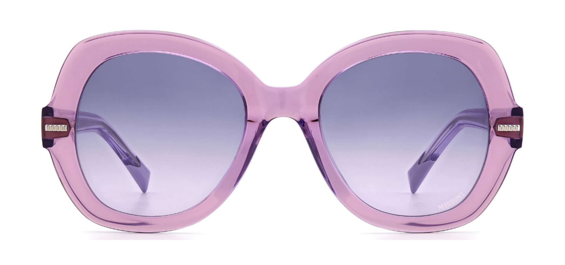 Sunčane naočale Missoni MIS 0048/S RY8 52DG: Boja: Transparent Purple, Veličina: 52-21-145, Spol: ženske, Materijal: acetat