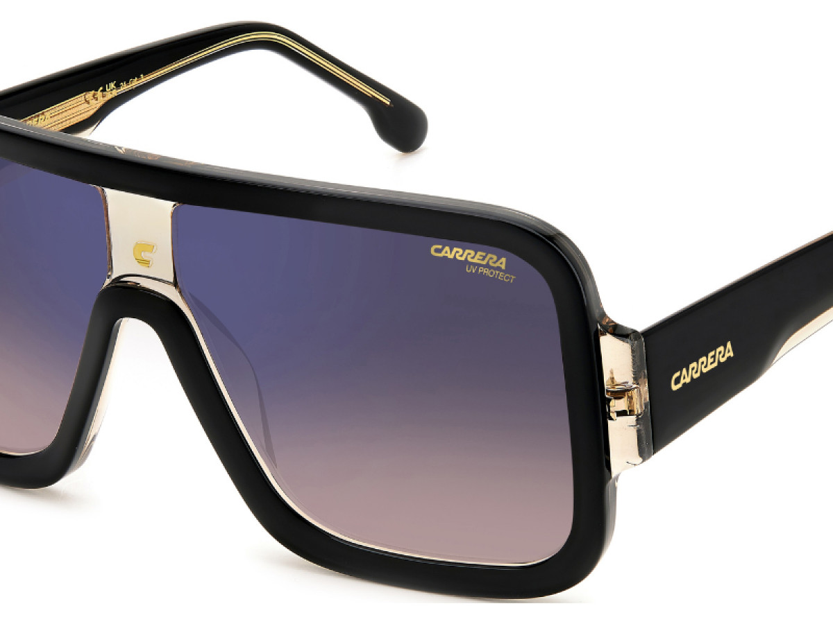 Sunčane naočale Carrera CA FLAGLAB 14 0WM 62A8: Boja: Black Beige, Veličina: 62-11-145, Spol: unisex, Materijal: acetat