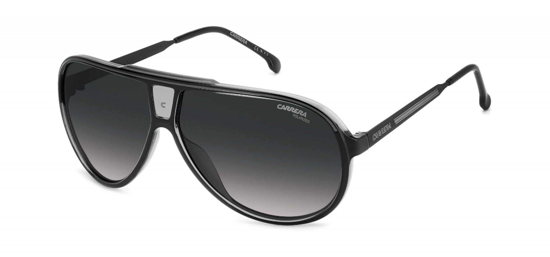 Sunčane naočale Carrera CARRERA 1050/S 08A 63WJ: Boja: Black Grey, Veličina: 63-10-135, Spol: muške, Materijal: metal, Vrsta leće: polarizirane
