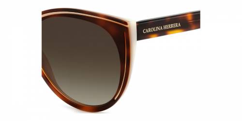 Sunčane naočale Carolina Herrera HER 0142/S C9K 56HA: Boja: Havana/White, Veličina: 56-17-145, Spol: ženske, Materijal: acetat