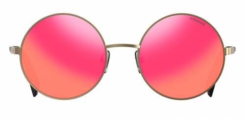 Sunčane naočale Polaroid PLD 4052/S: Boja: Gold Pink Fuchsia, Veličina: 55/20/145, Spol: ženske, Materijal: metal, Vrsta leće: polarizirane