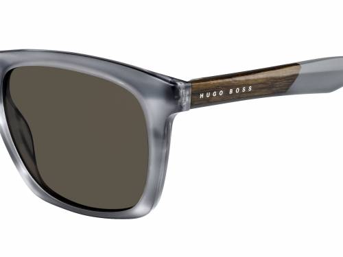 Sunčane naočale Hugo Boss BOSS 0911/S: Boja: Striped Grey Brown, Veličina: 53/19/145, Spol: muške, Materijal: acetat, Vrsta leće: polarizirane