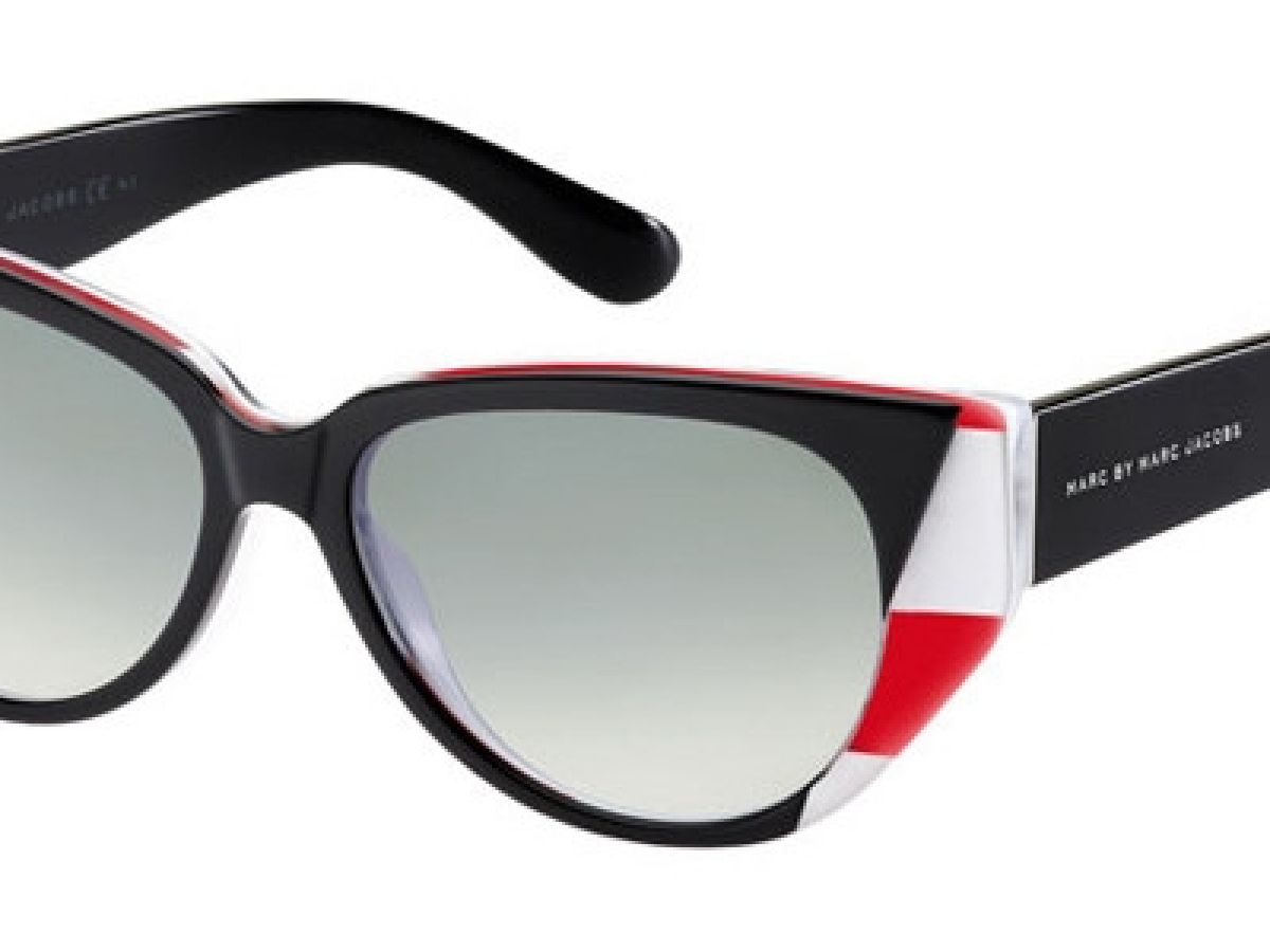 Sunčane naočale Marc Jacobs MMJ 394/S: Boja: Black Red White, Veličina: 53/15/140, Spol: ženske, Materijal: acetat