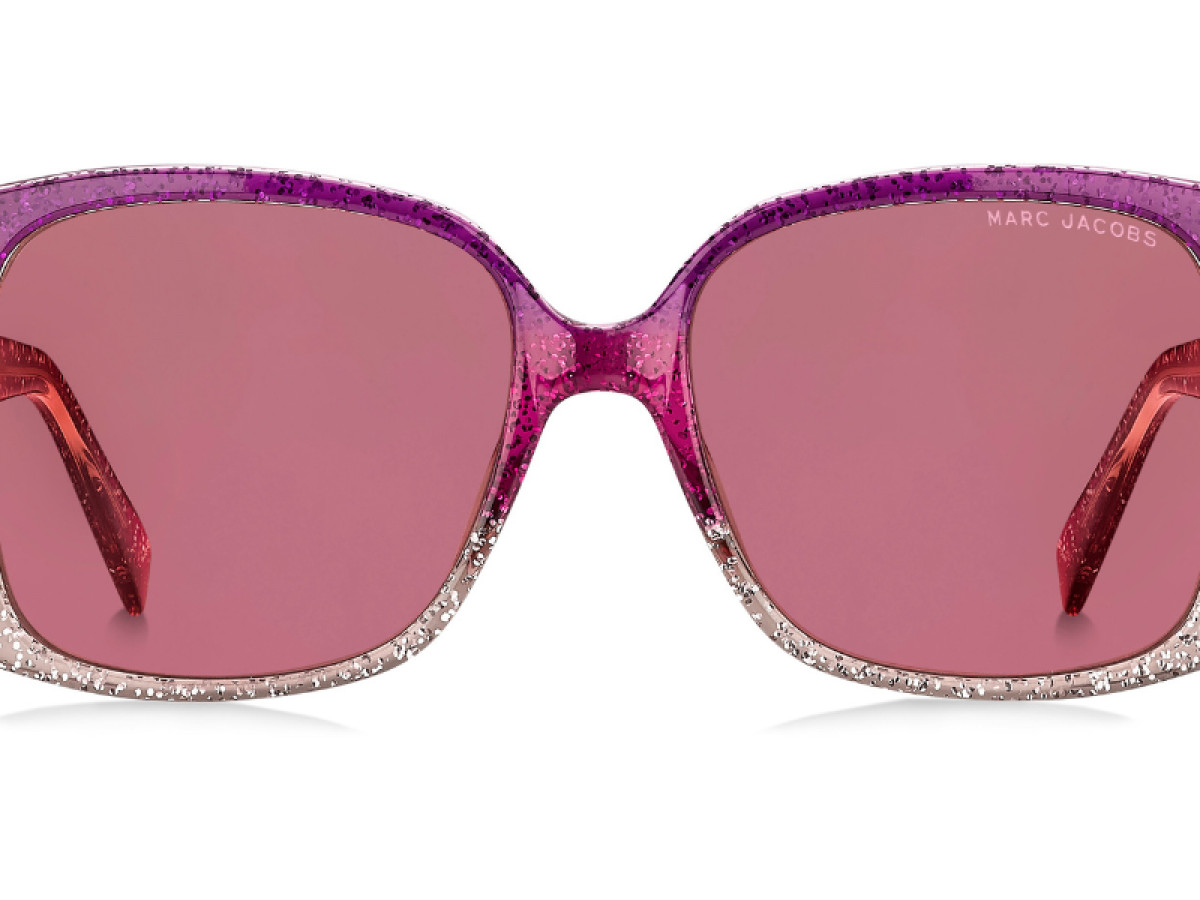 Sunčane naočale Marc Jacobs MARC 423/S S04 554S: Boja: Glitter Violet Pink, Veličina: 55-17-140, Spol: ženske, Materijal: acetat