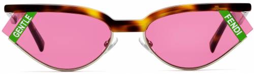 Sunčane naočale Fendi FF 0369/S: Boja: Dark Havana, Veličina: 62-18-145, Spol: ženske, Materijal: acetat, Vrsta leće: nepolarizirane