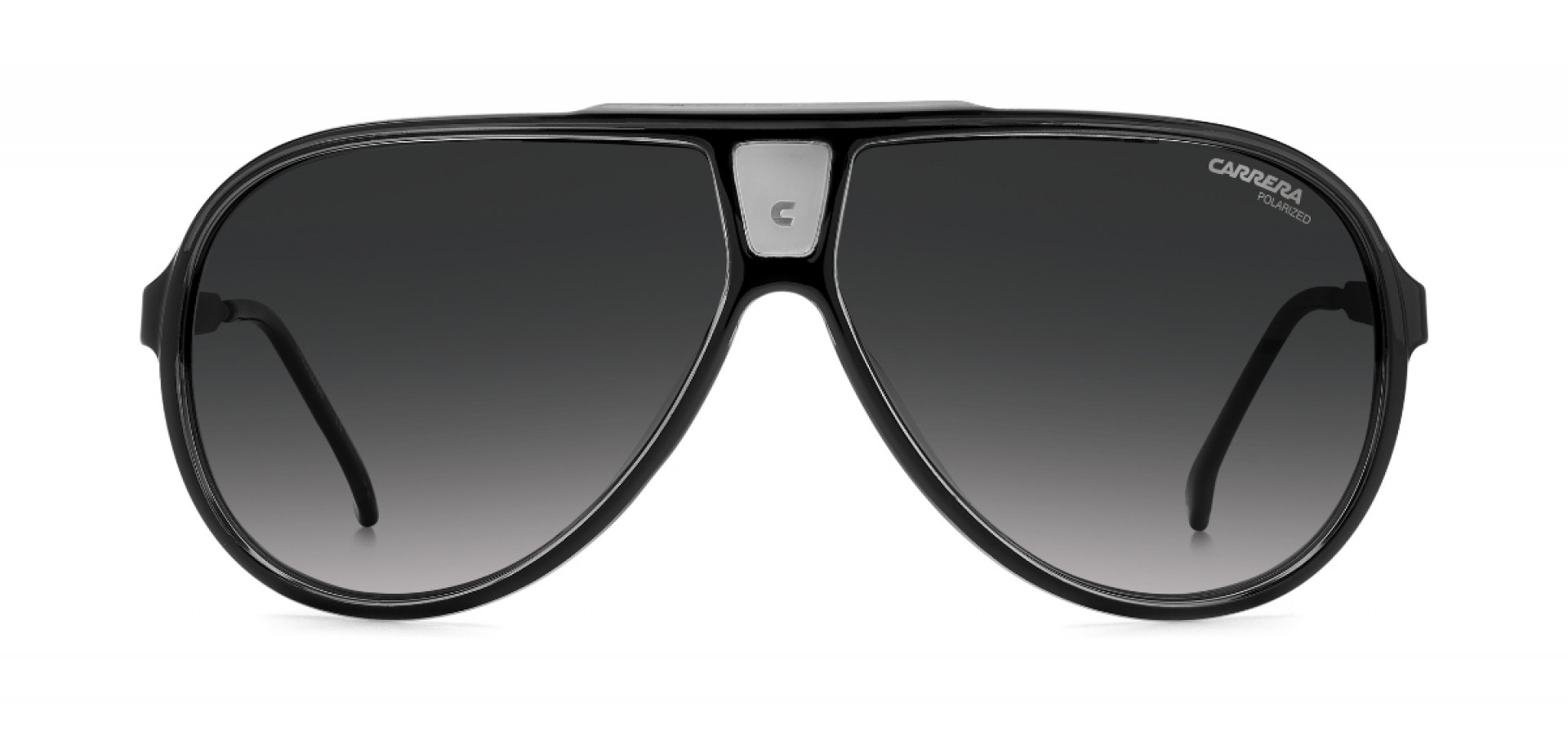 Sunčane naočale Carrera CARRERA 1050/S 08A 63WJ: Boja: Black Grey, Veličina: 63-10-135, Spol: muške, Materijal: metal, Vrsta leće: polarizirane