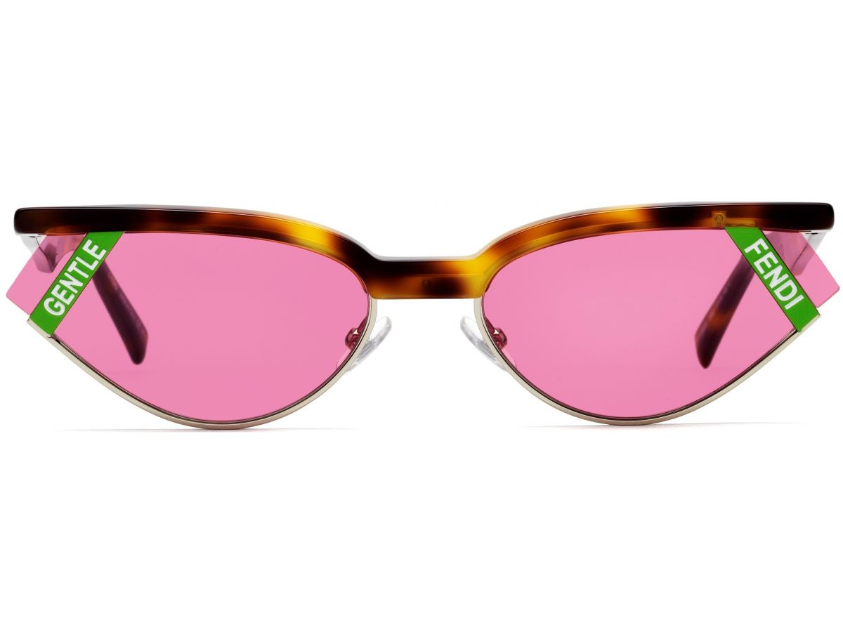 Sunčane naočale Fendi FF 0369/S: Boja: Dark Havana, Veličina: 62-18-145, Spol: ženske, Materijal: acetat, Vrsta leće: nepolarizirane