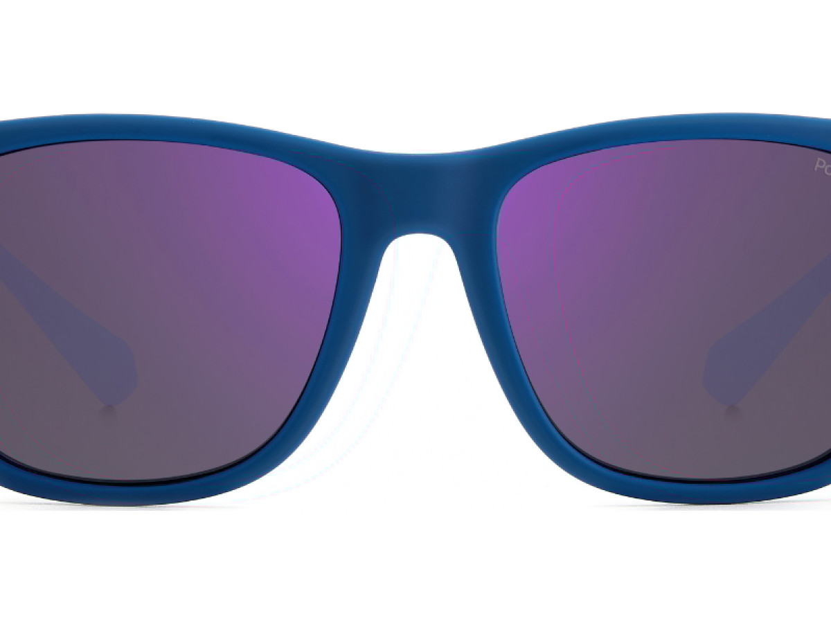 Sunčane naočale Polaroid PLD 2140/S 802 54MF: Boja: Semimatt Blue, Veličina: 55-18-145, Spol: unisex, Materijal: acetat, Vrsta leće: polarizirane