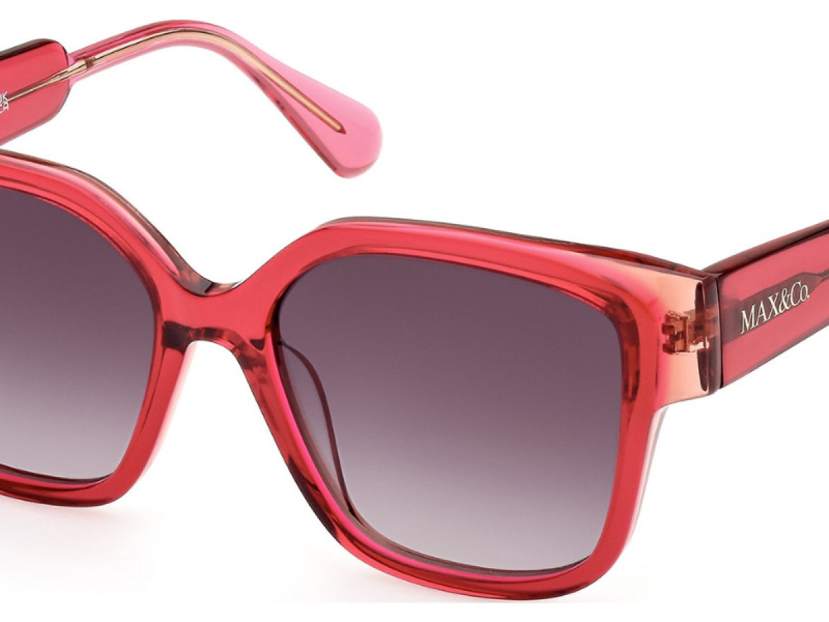 Sunčane naočale Max&Co MO0075 55 72B: Boja: Shiny Pink, Veličina: 55-17-140, Spol: ženske, Materijal: acetat