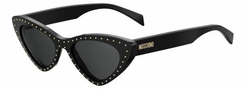 Sunčane naočale Moschino MOS006/S.: Boja: Black w/ bids, Veličina: 52-17-140, Spol: ženske, Materijal: acetat