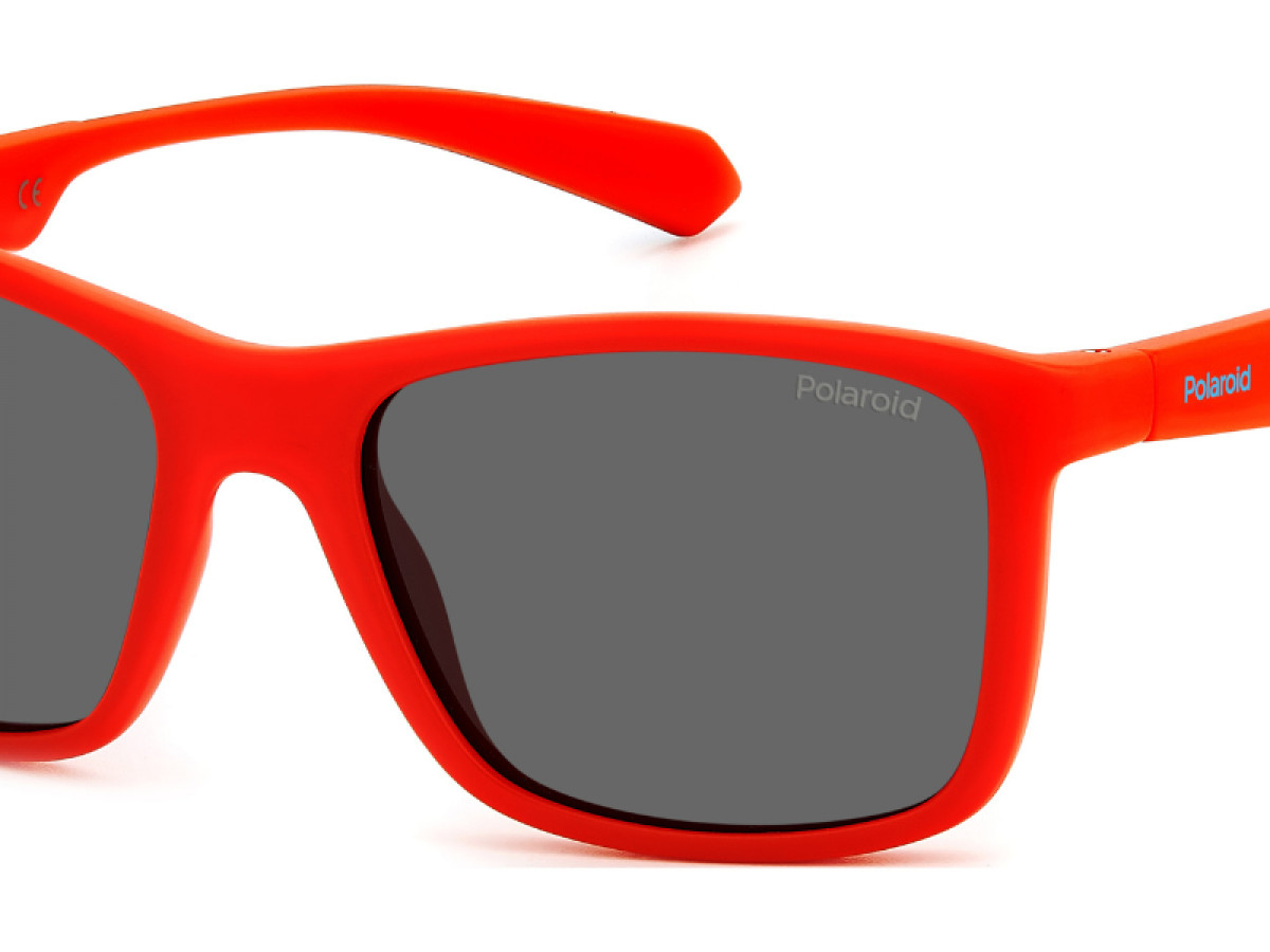 Sunčane naočale Polaroid PLD 8053/S 4E3 49M9: Boja: Red, Veličina: 49-16-130, Spol: dječje, Materijal: polikarbonat, Vrsta leće: polarizirane