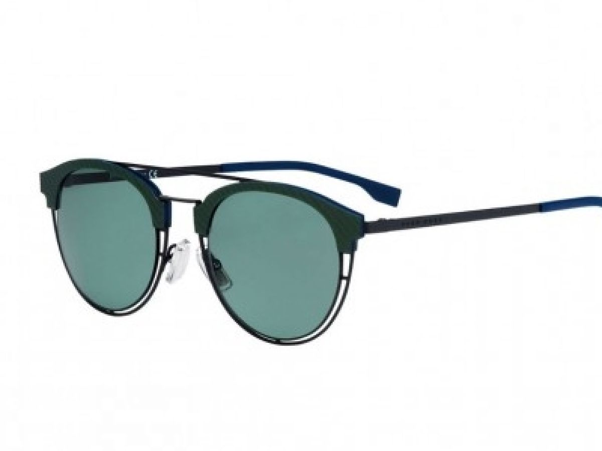 Sunčane naočale Hugo Boss BOSS 0784/S: Boja: Matte Blue Grey Green, Veličina: 49/21/145, Spol: muške, Materijal: metal