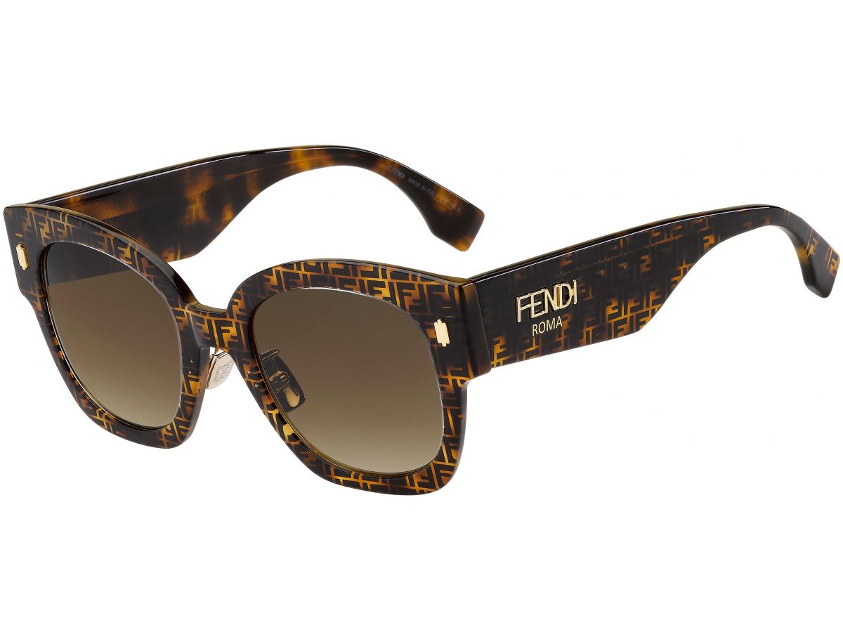 Sunčane naočale Fendi FF 0458G: Boja: Brown, Veličina: 52-23-150, Spol: ženske, Materijal: acetat