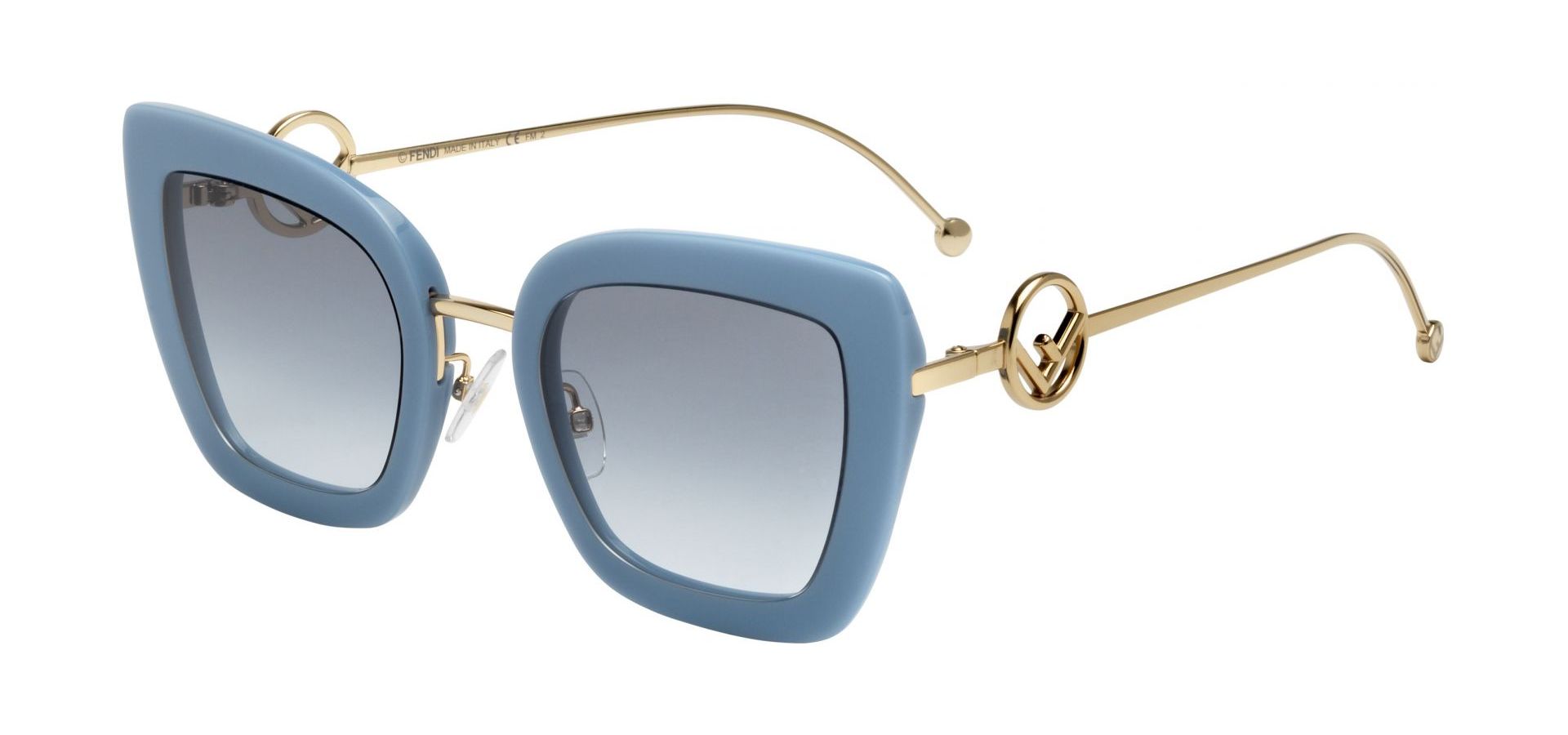 Sunčane naočale Fendi FF0408/S: Boja: Baby Blue, Veličina: 51-24-140, Spol: ženske, Materijal: metal