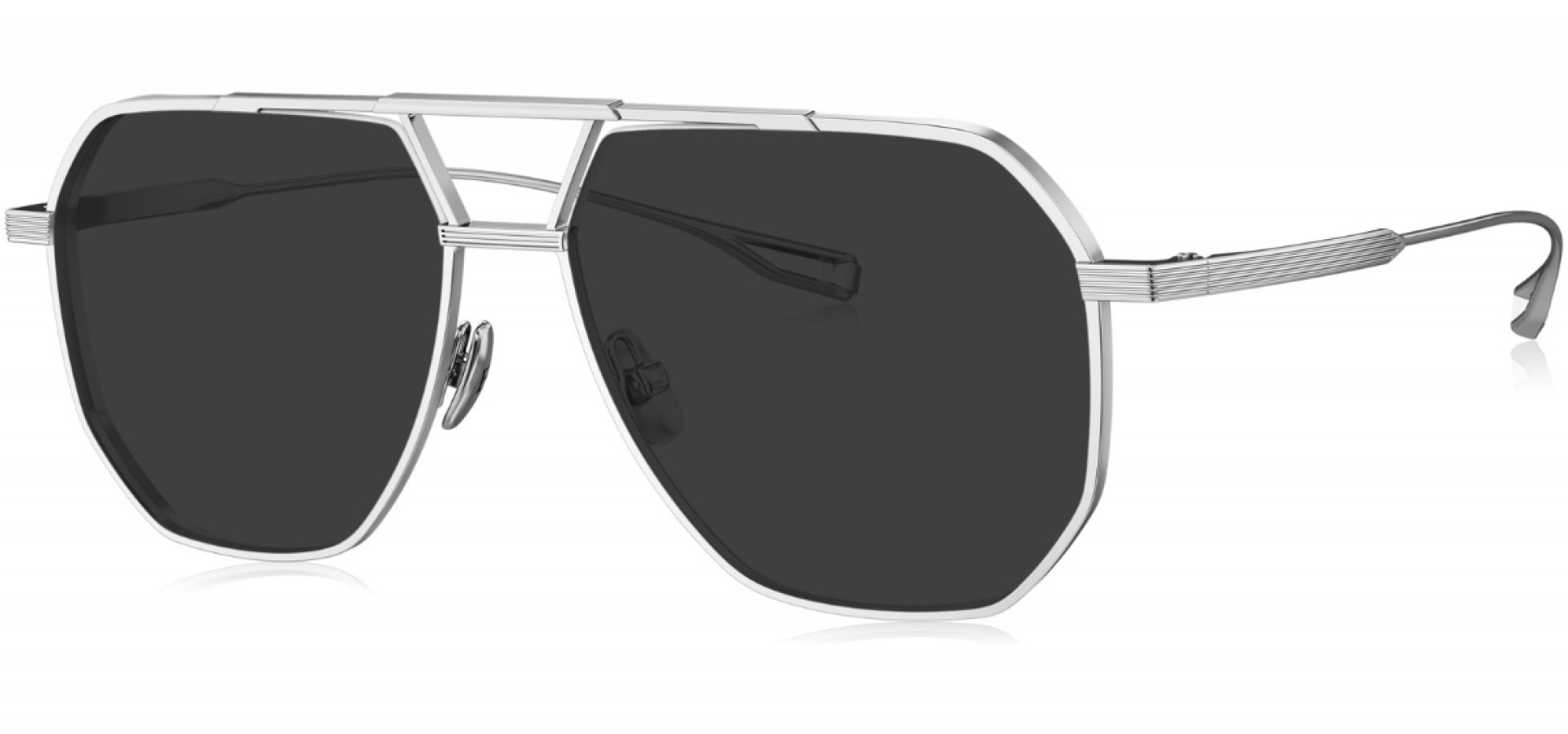 Sunčane naočale Bolon BV1021 56 C90: Boja: Silver, Veličina: 56-14-145, Spol: muške, Materijal: titanij