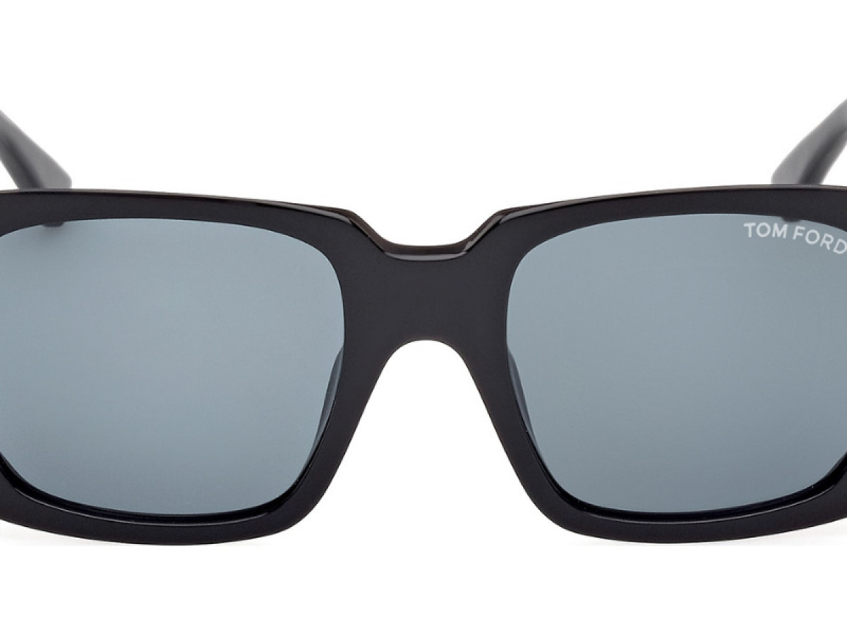 Sunčane naočale Tom Ford FT1035 51 01V: Boja: Shiny Black, Veličina: 51-20-135, Spol: ženske, Materijal: acetat