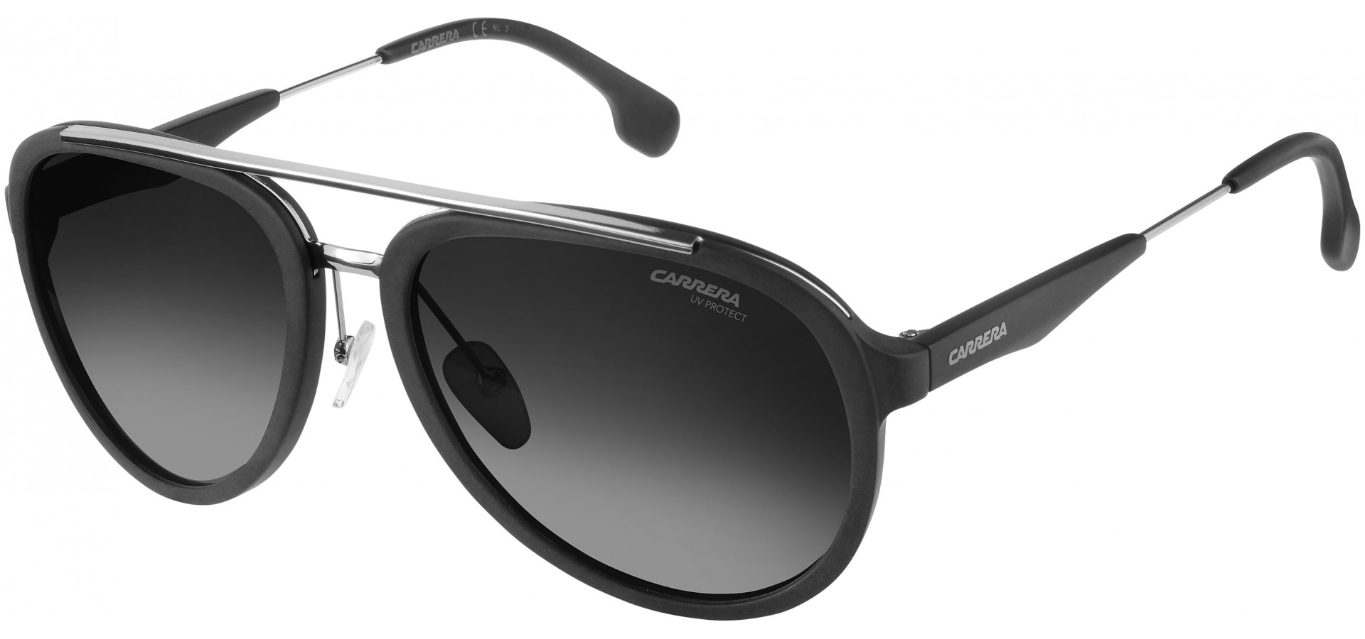 Sunčane naočale Carrera CARRERA 132/S: Boja: Black, Veličina: 57-18-145, Spol: muške, Materijal: metal