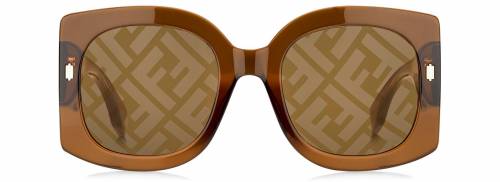 Sunčane naočale Fendi FF0436/G/S: Boja: Honey Brown, Veličina: 55-19-150, Spol: ženske, Materijal: acetat