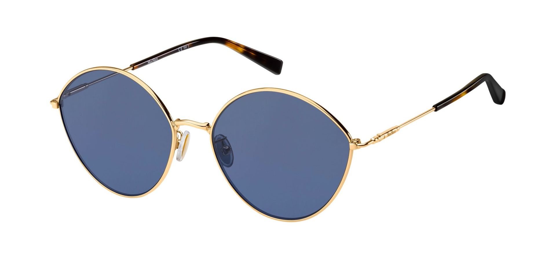 Sunčane naočale Max Mara MM CLASSY IX: Boja: Gold w/ Blue, Veličina: 58/17/140, Spol: ženske, Materijal: metal