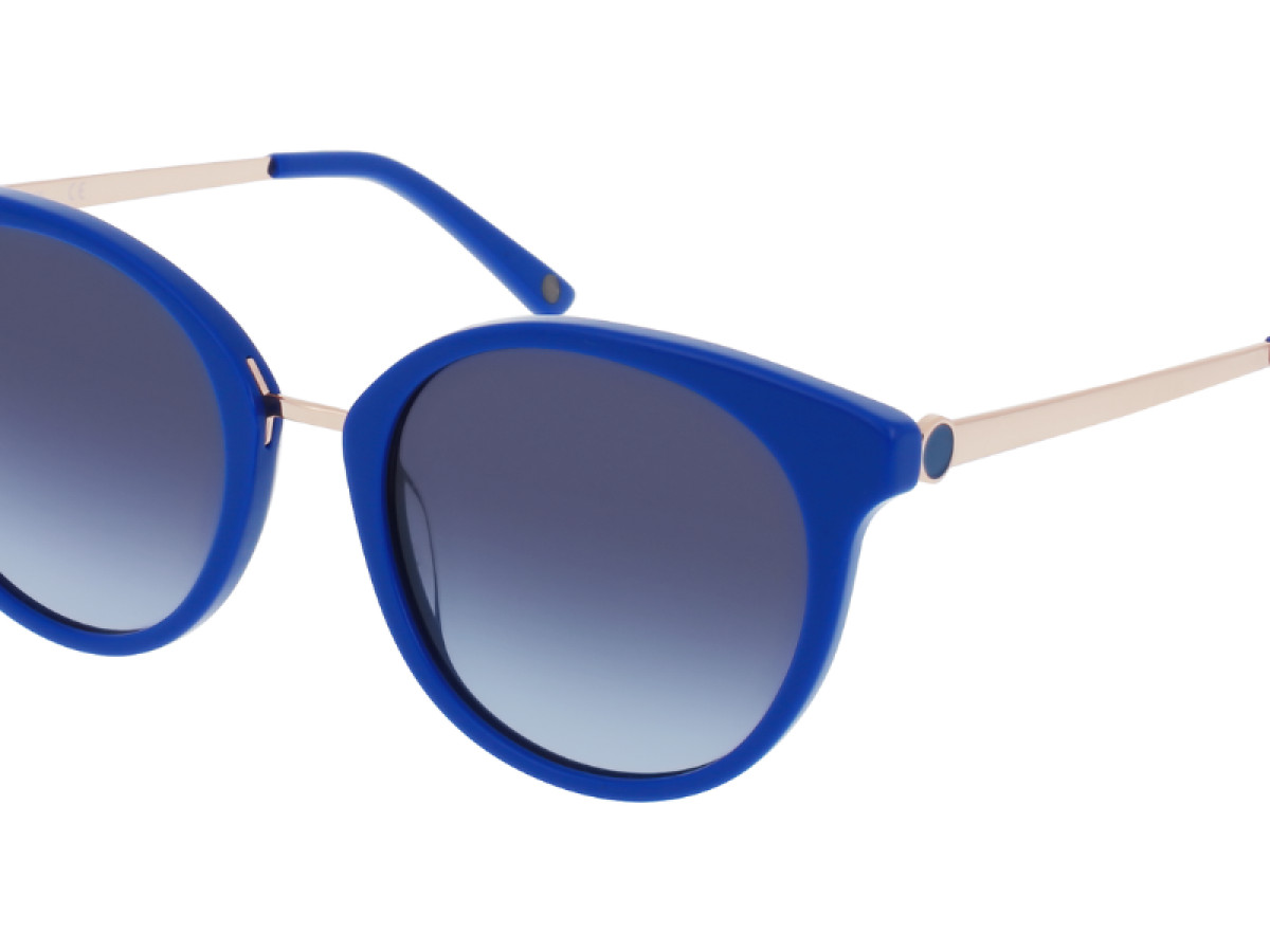 Sunčane naočale Ghetaldus GHS-W124-3: Boja: Blue, Veličina: 52-20-140, Spol: ženske, Materijal: acetat, Vrsta leće: nepolarizirane