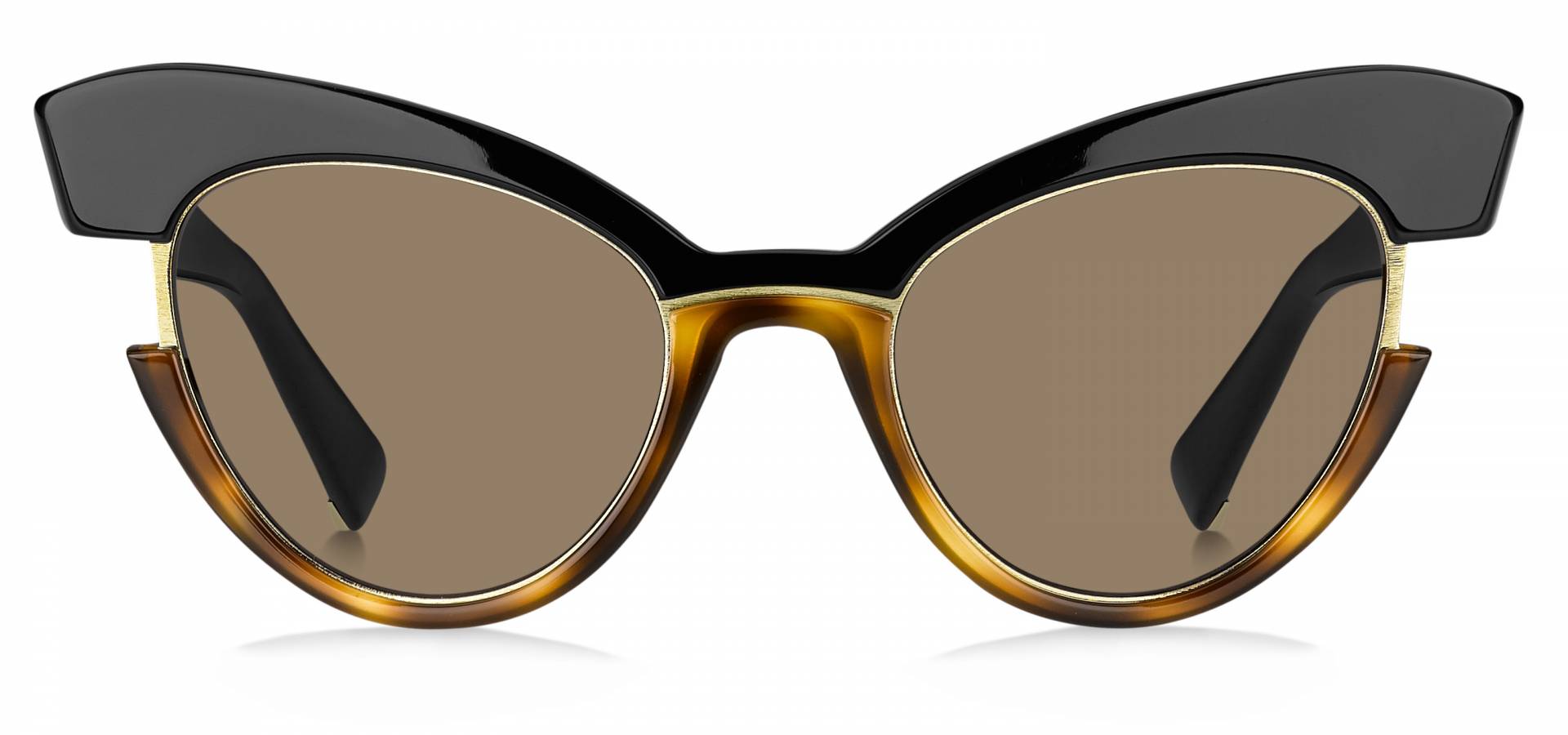 Sunčane naočale Max Mara MM INGRID: Boja: Black Havana Brown, Veličina: 49/21/140, Spol: ženske, Materijal: acetat