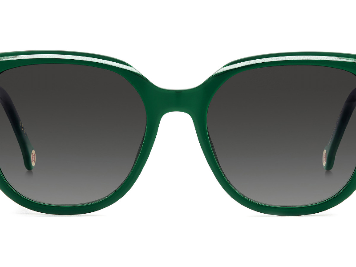 Sunčane naočale Carolina Herrera HER 0144/S VQY 53IB: Boja: Green Glitter, Veličina: 53-18-145, Spol: ženske, Materijal: acetat